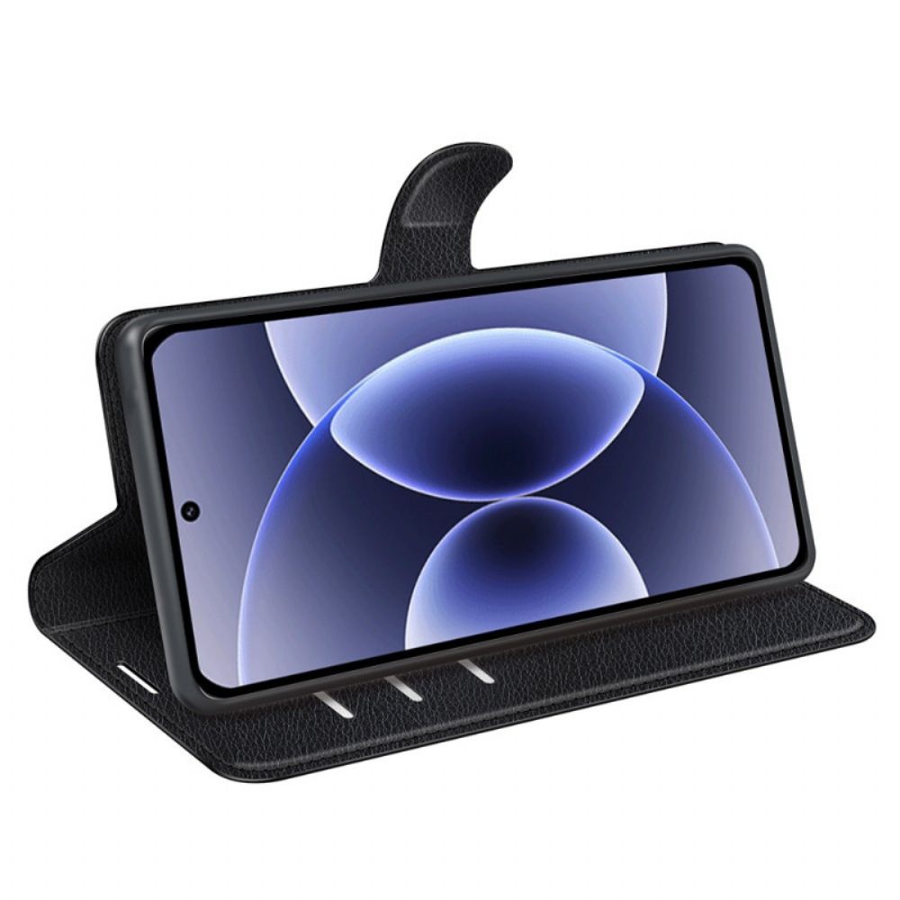 Folio-hoesje Xiaomi 17 Klassiek Lychee Kunstleer