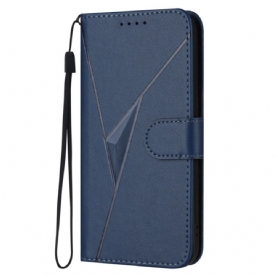 Folio-hoesje Xiaomi 17 Telefoonhoesje Driehoekspatroon