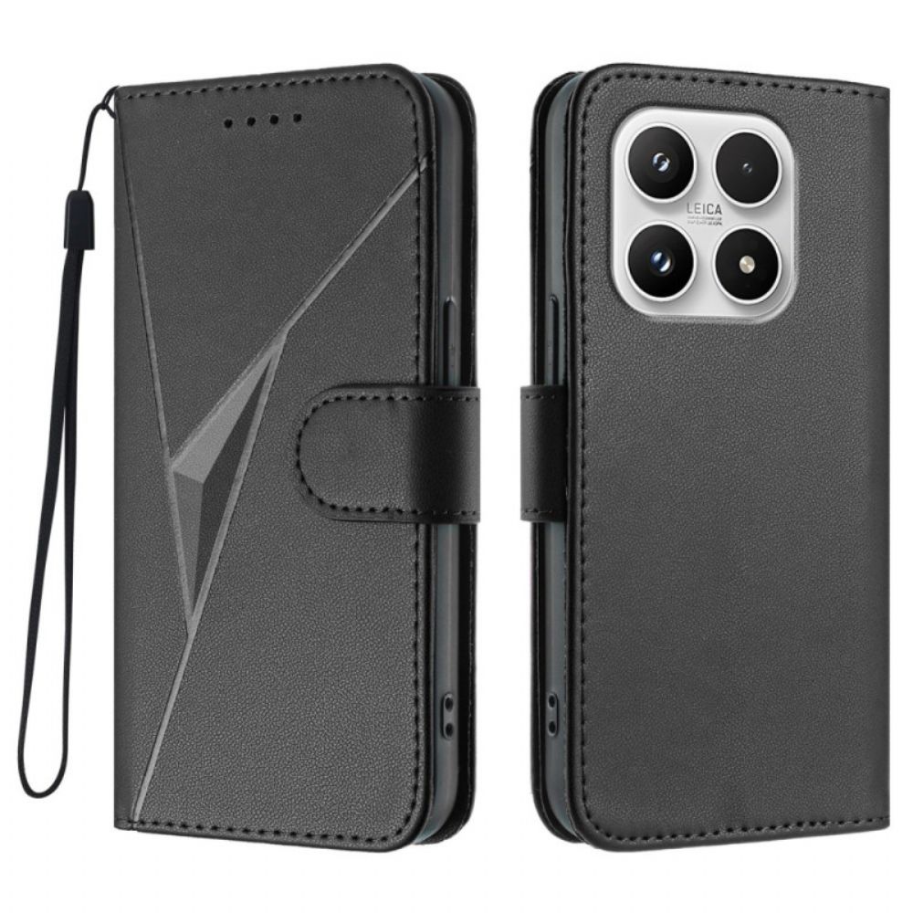 Folio-hoesje Xiaomi 17 Telefoonhoesje Driehoekspatroon