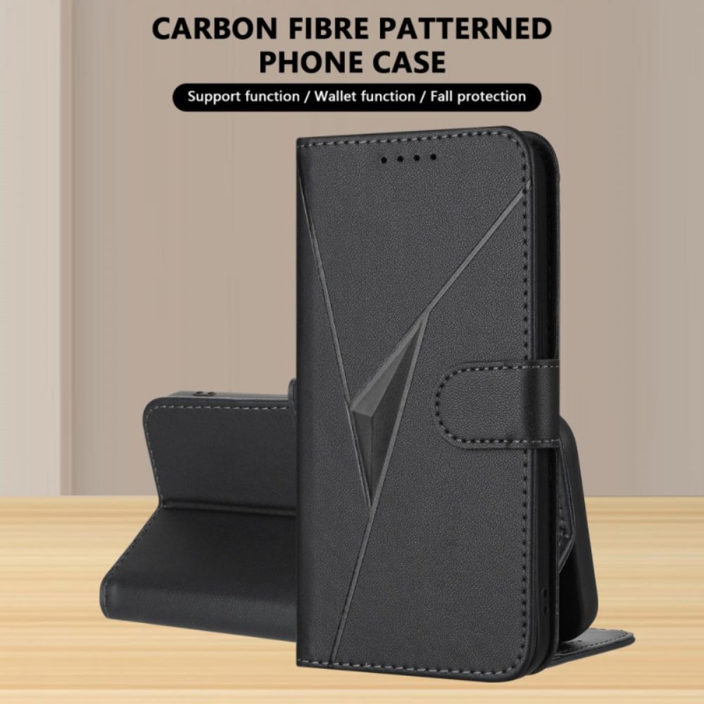 Folio-hoesje Xiaomi 17 Telefoonhoesje Driehoekspatroon