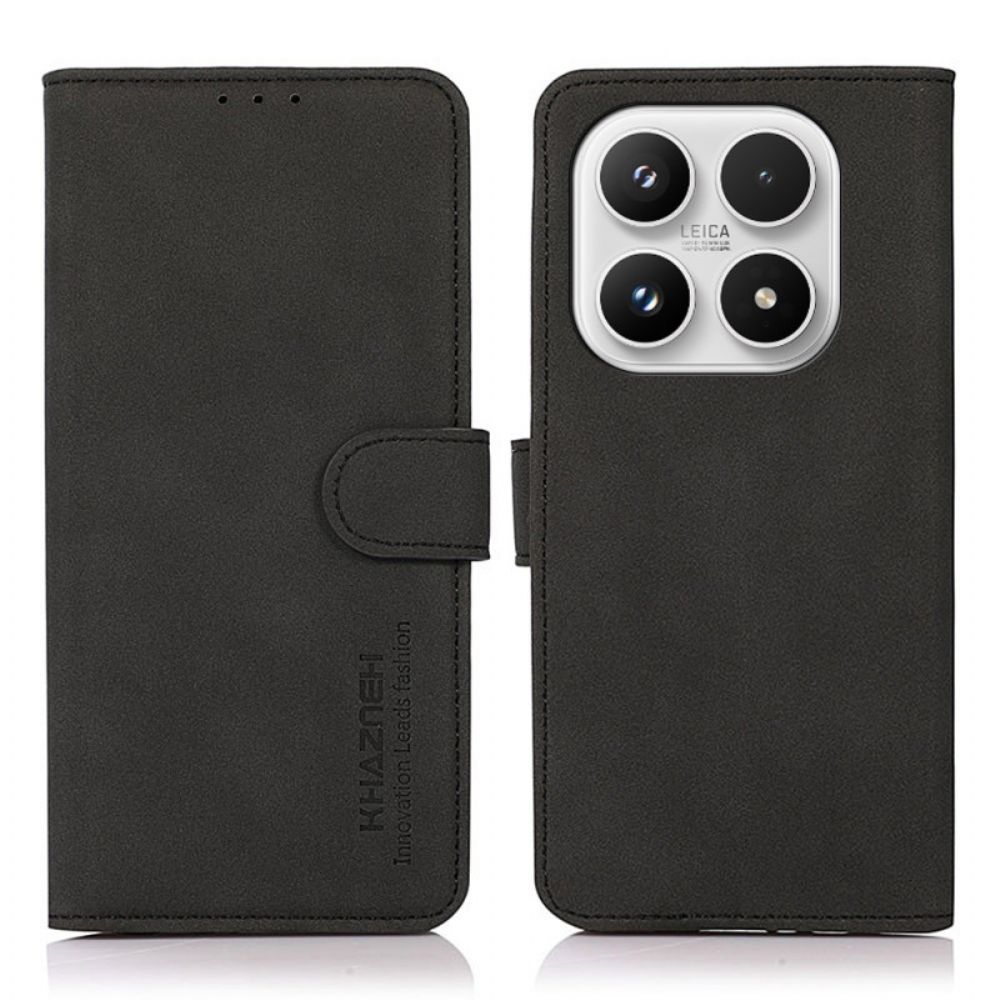 Folio-hoesje Xiaomi 17 Telefoonhoesje Khazneh Suède-effect