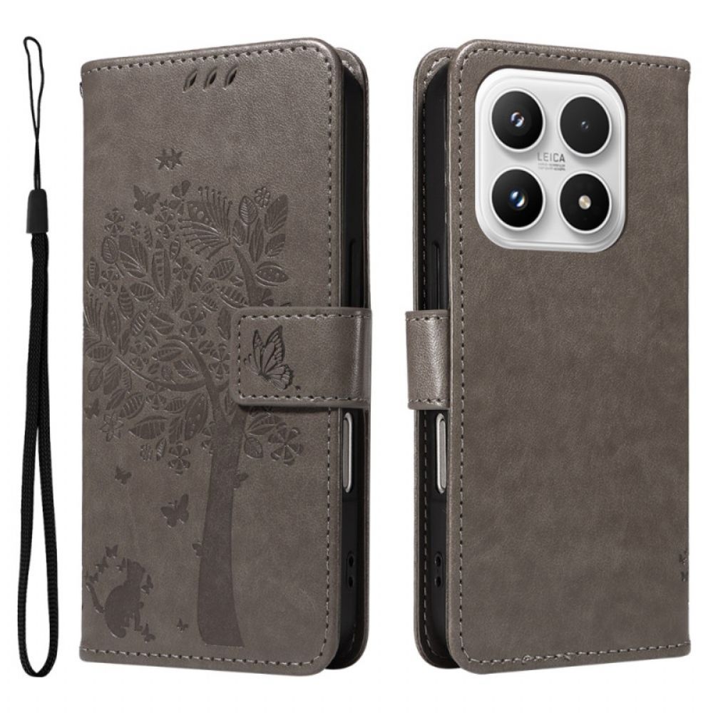 Folio-hoesje Xiaomi 17 Telefoonhoesje Krabpaal