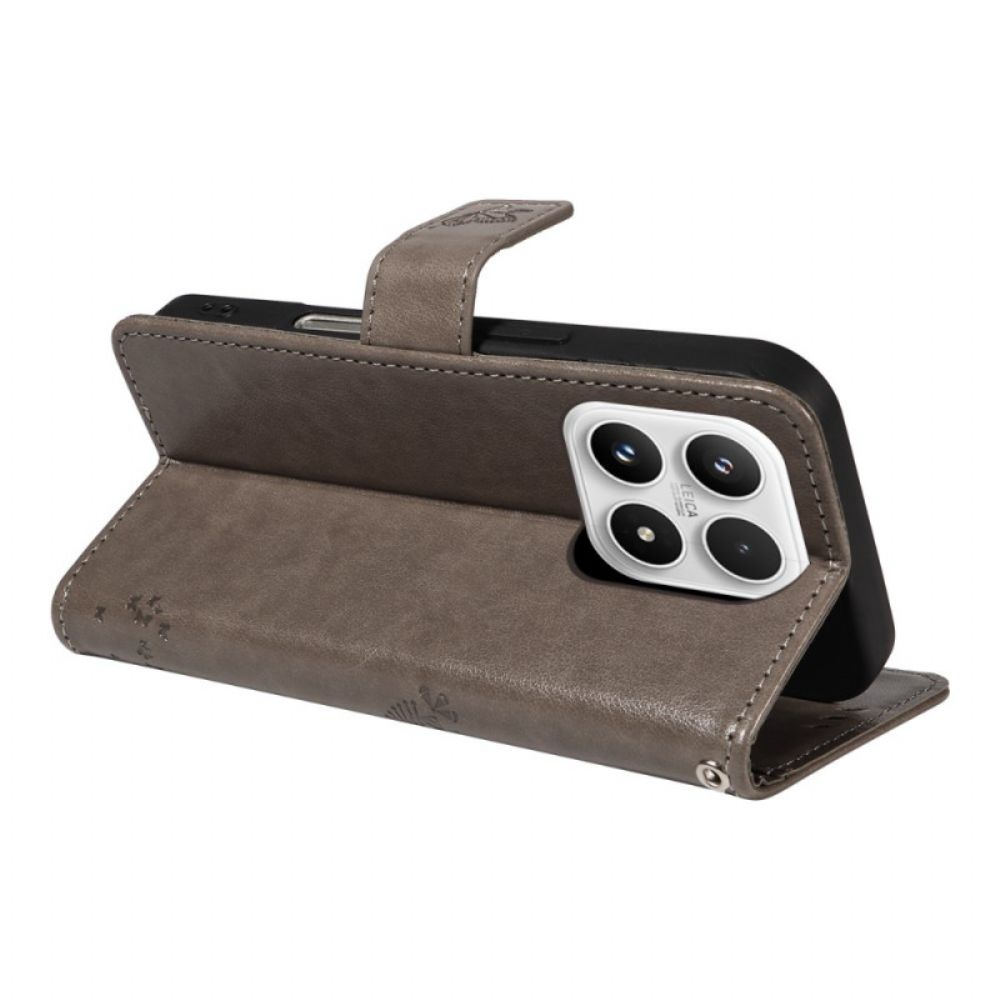 Folio-hoesje Xiaomi 17 Telefoonhoesje Krabpaal