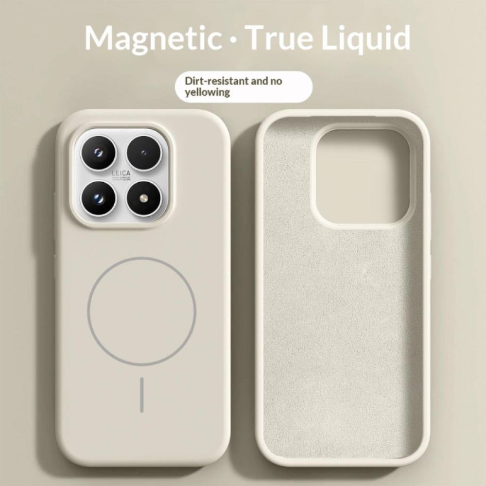 Hoesje Xiaomi 17 Magnetische Vloeibare Siliconen Bescherming Hoesje