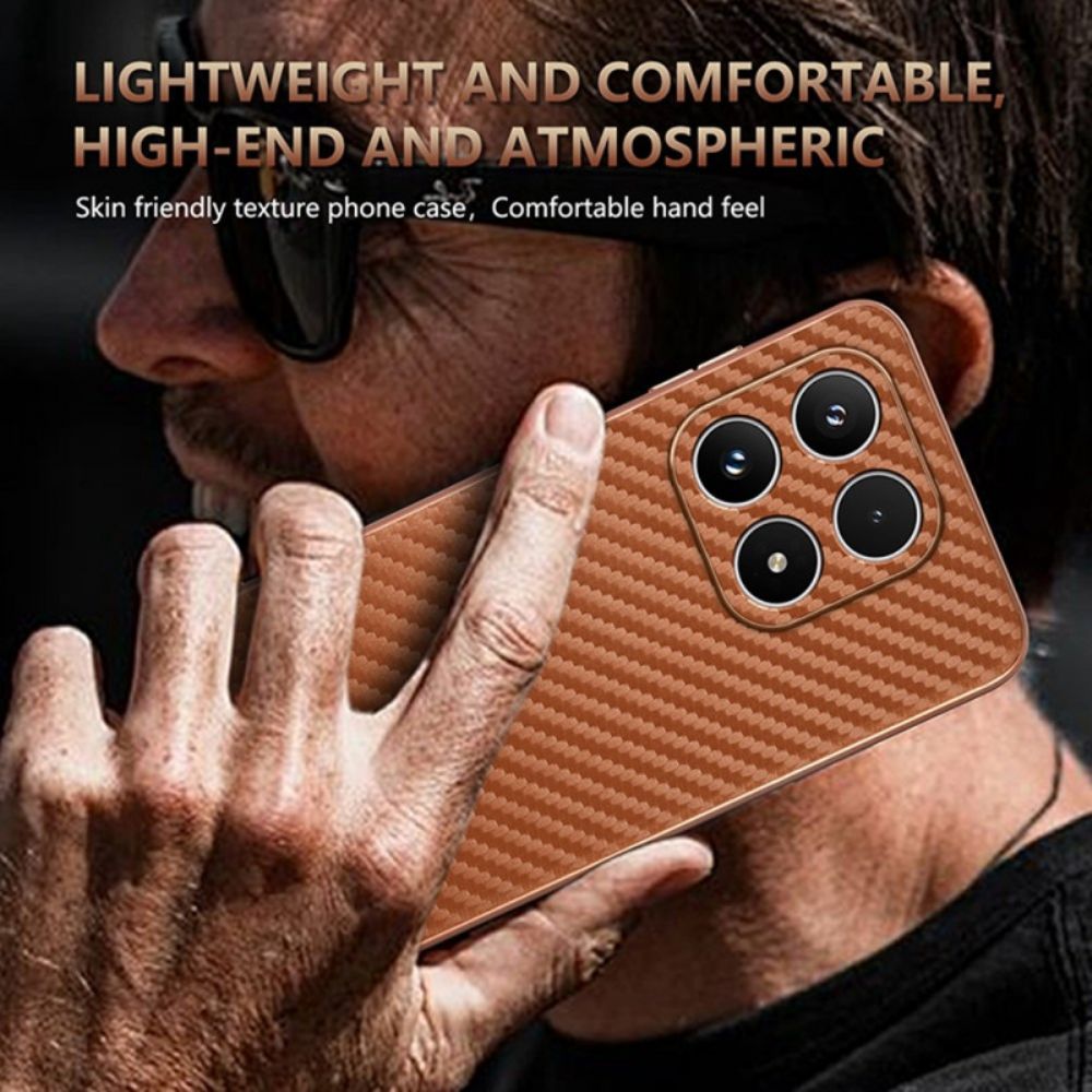 Hoesje Xiaomi 17 Textuur Azns Koolstofvezel Bescherming Hoesje