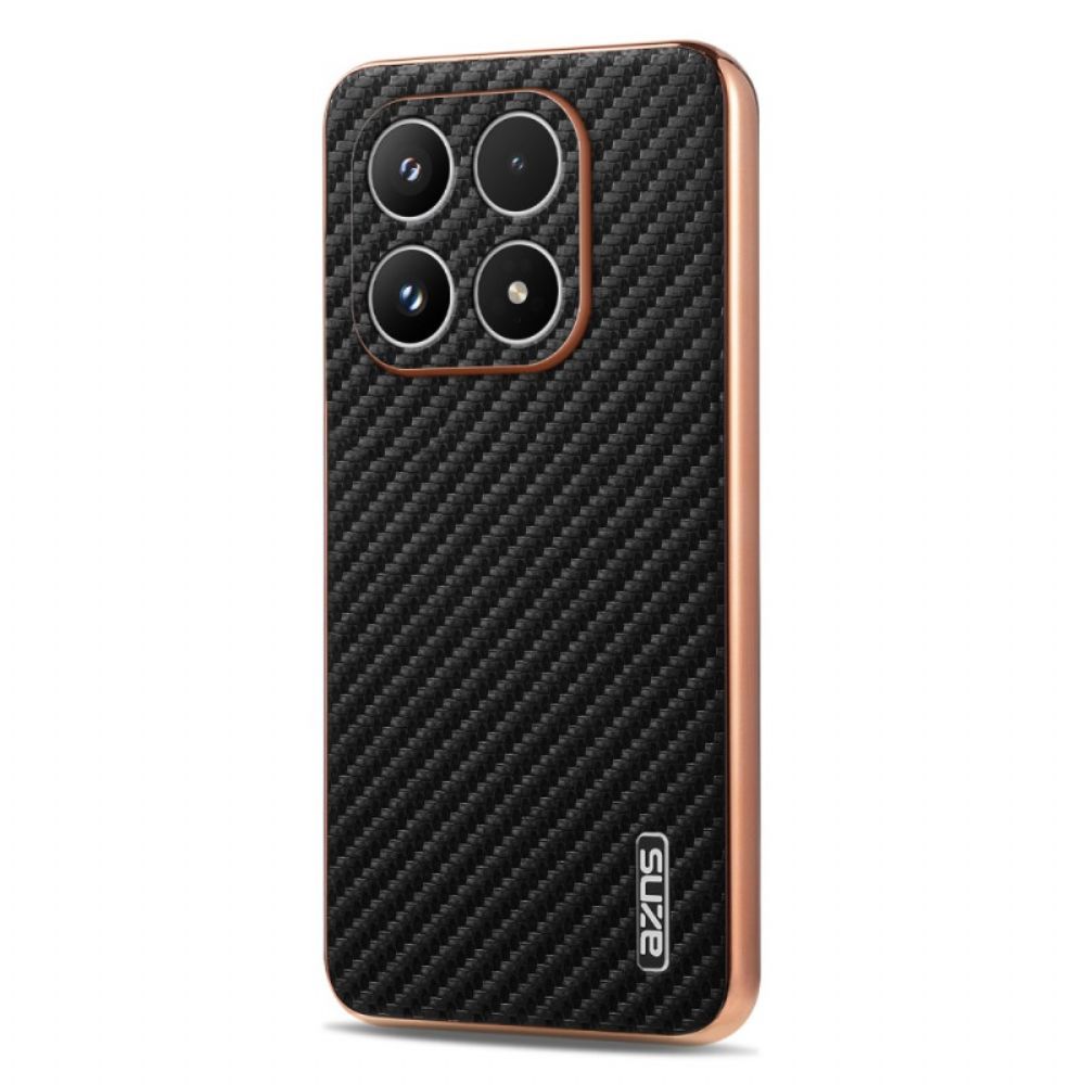 Hoesje Xiaomi 17 Textuur Azns Koolstofvezel Bescherming Hoesje