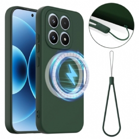 Hoesje Xiaomi 17 Vloeibare Siliconen Met Magneet