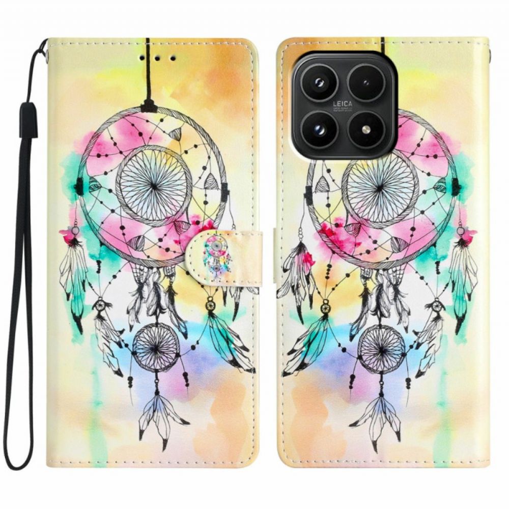 Leren Hoesje Voor Xiaomi 17 Aquarel Dromenvanger