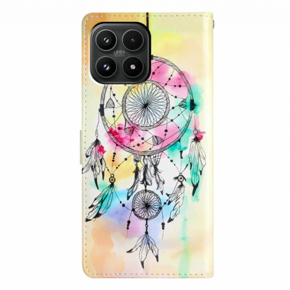 Leren Hoesje Voor Xiaomi 17 Aquarel Dromenvanger