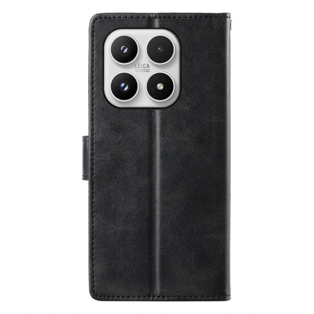 Leren Hoesje Voor Xiaomi 17 Klassieke Portemonnee