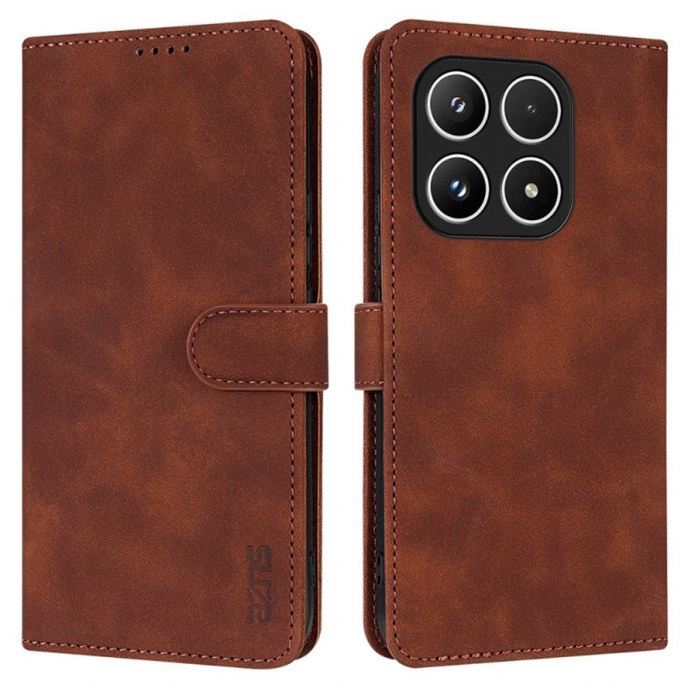 Leren Hoesje Voor Xiaomi 17 Suède-effect Azns