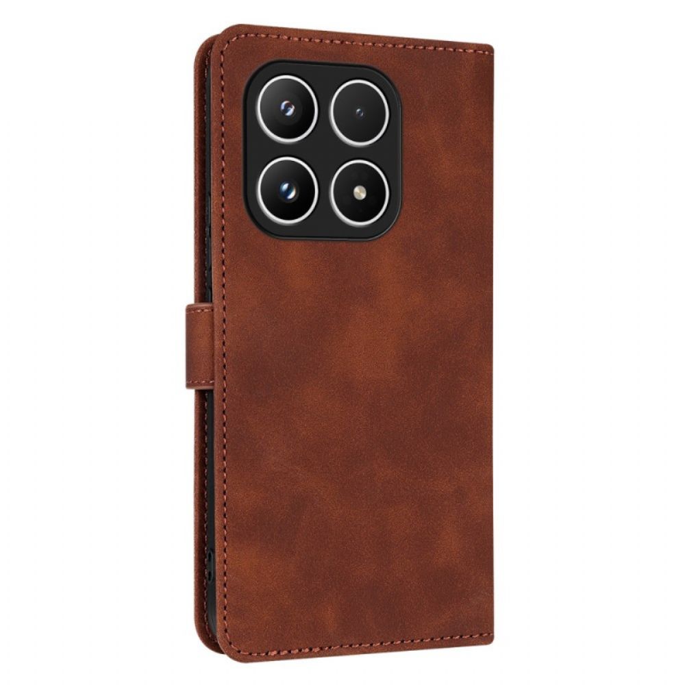 Leren Hoesje Voor Xiaomi 17 Suède-effect Azns