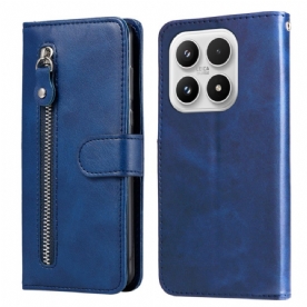 Leren Hoesje Voor Xiaomi 17 Vakje Met Rits