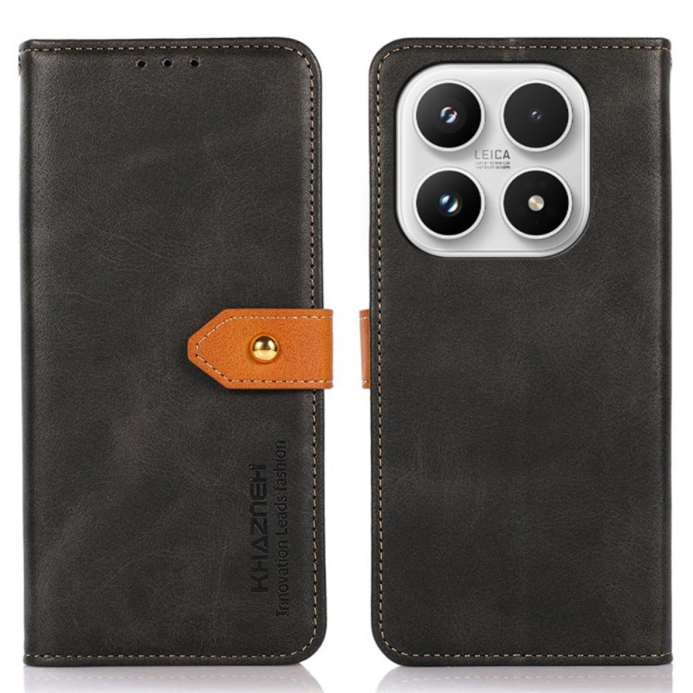 Leren Hoesje Xiaomi 17 Khazneh Gouden Sluiting Bescherming Hoesje