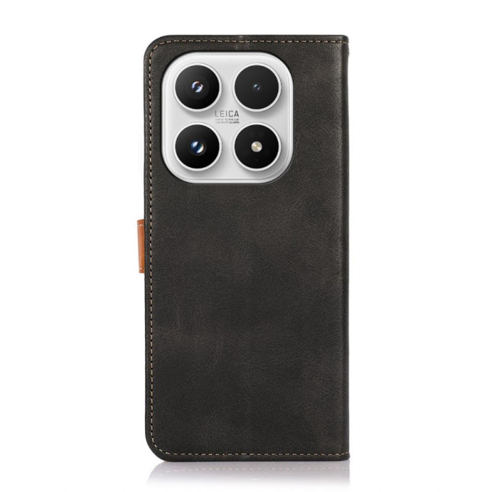 Leren Hoesje Xiaomi 17 Khazneh Gouden Sluiting Bescherming Hoesje