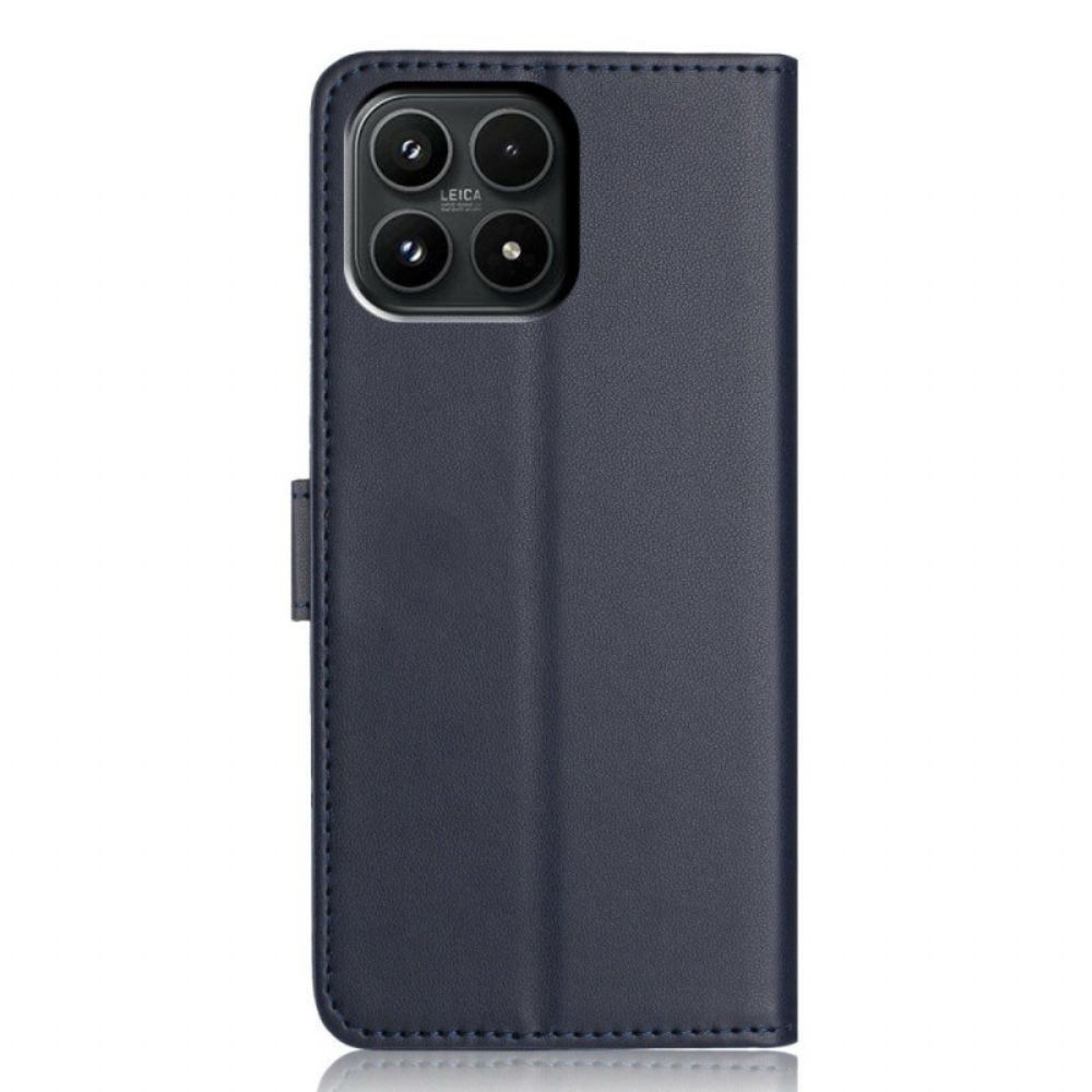 Leren Hoesje Xiaomi 17 Strakke Lijnstijl