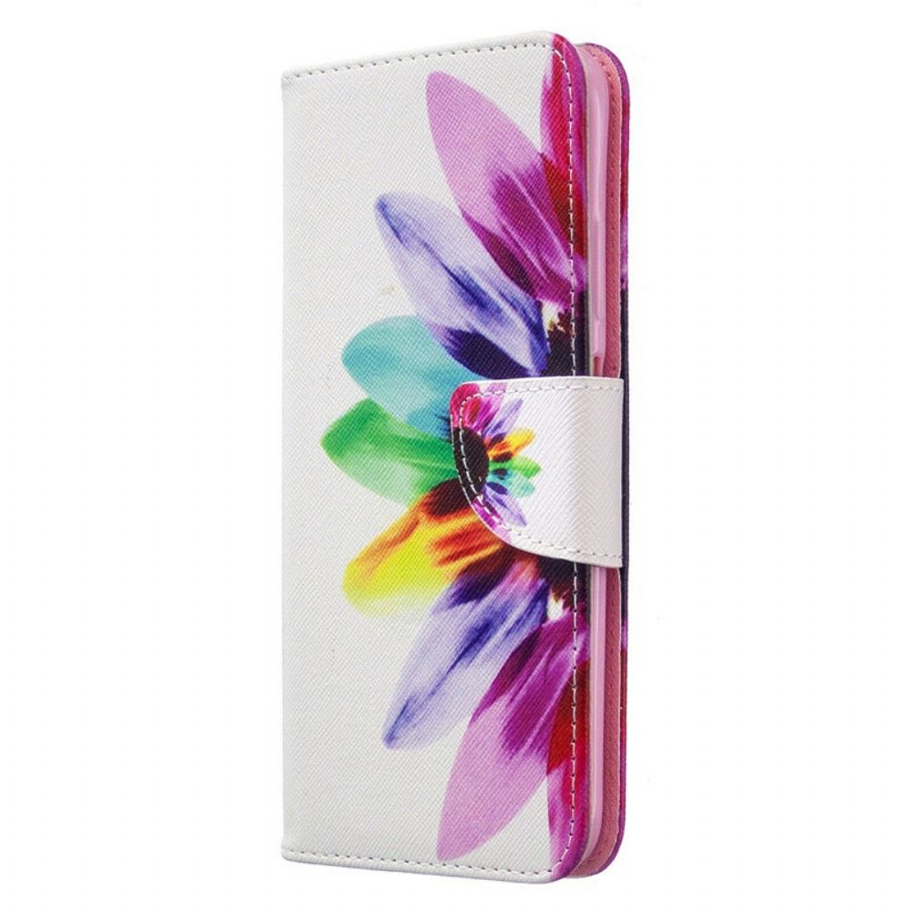 Folio-hoesje voor Huawei P40 Lite Aquarel Bloem