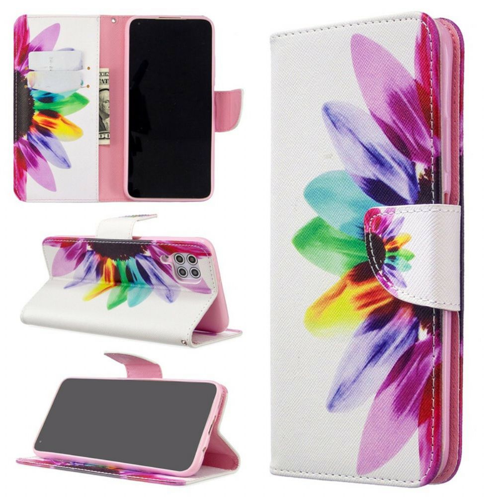 Folio-hoesje voor Huawei P40 Lite Aquarel Bloem