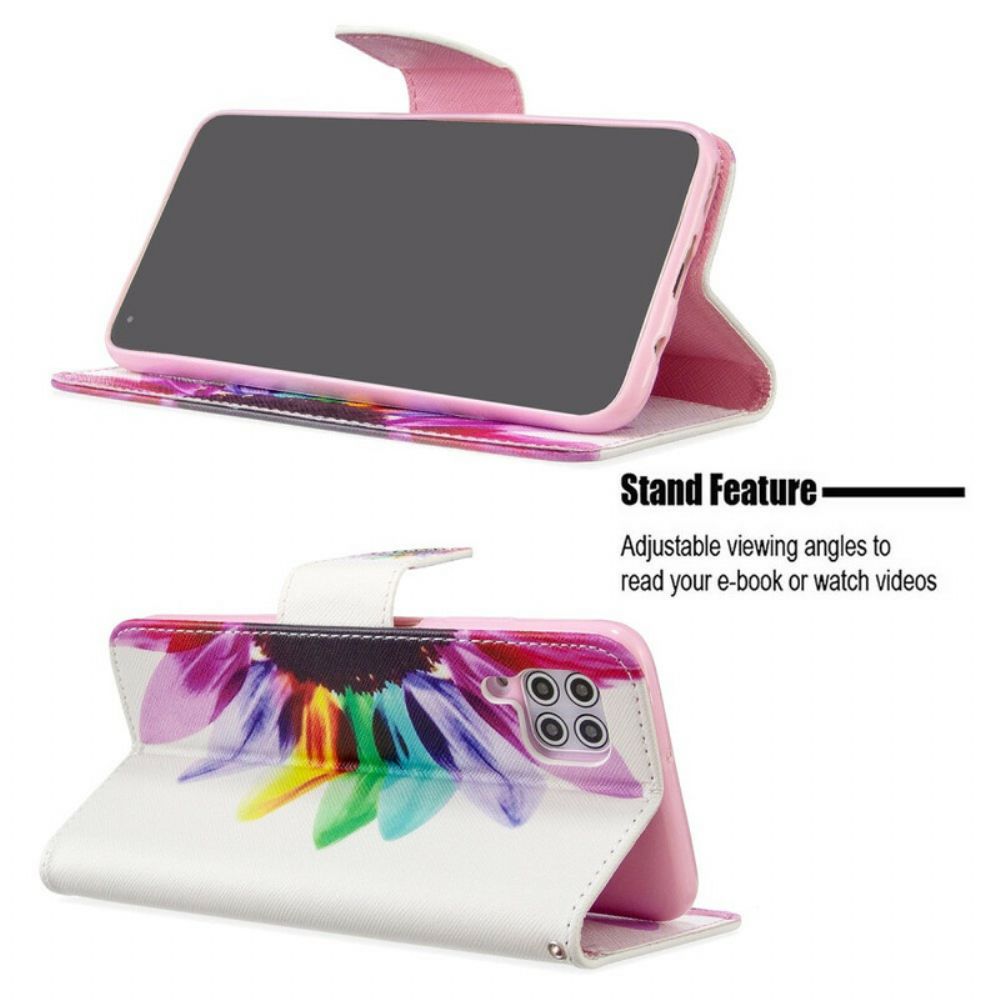 Folio-hoesje voor Huawei P40 Lite Aquarel Bloem