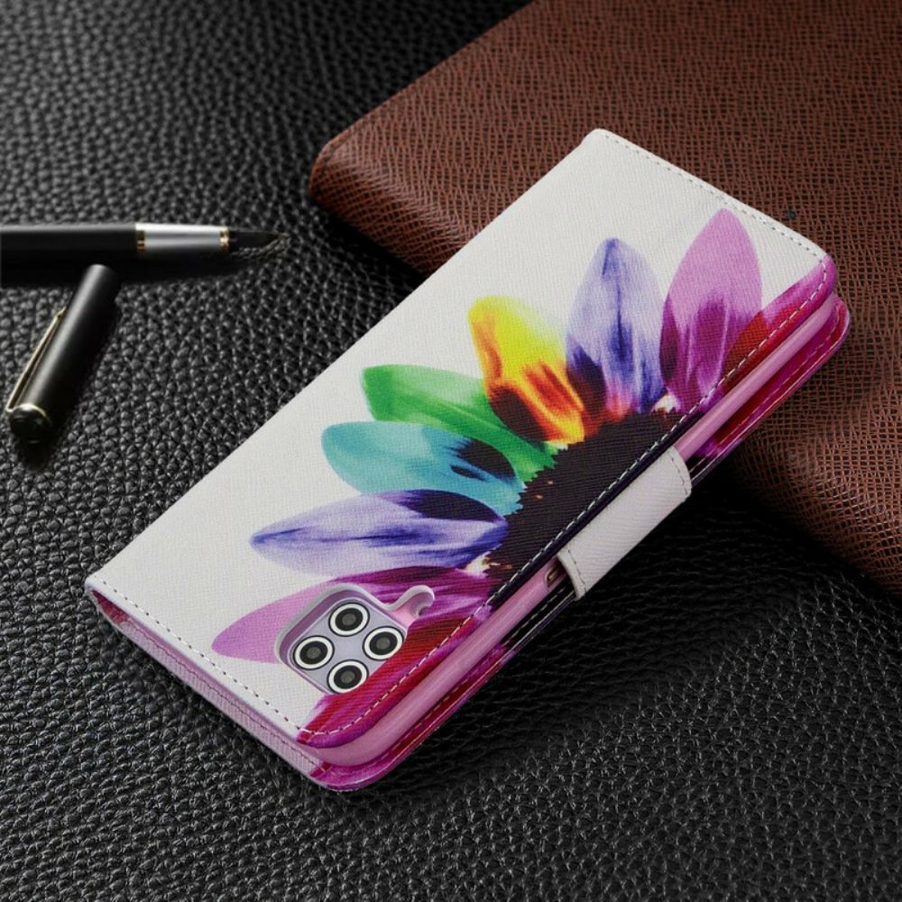 Folio-hoesje voor Huawei P40 Lite Aquarel Bloem