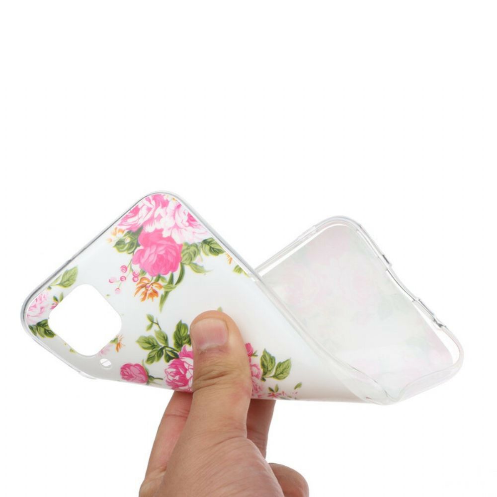Hoesje voor Huawei P40 Lite Fluorescerende Liberty Flowers