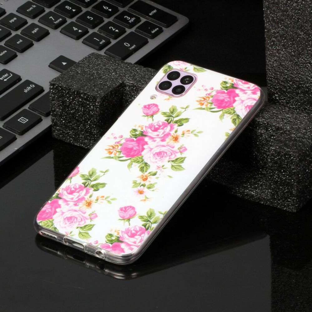 Hoesje voor Huawei P40 Lite Fluorescerende Liberty Flowers