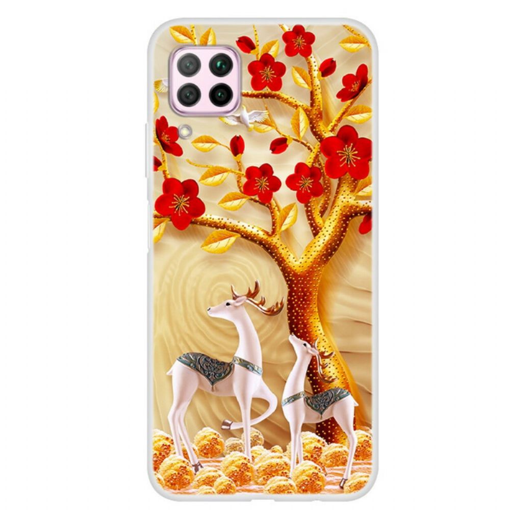 Hoesje voor Huawei P40 Lite Gouden Boom