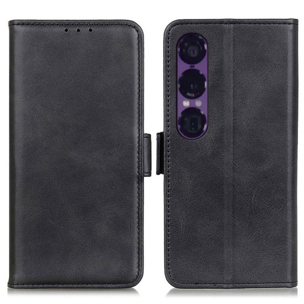 Bescherming Hoesje Sony Xperia 1 Vii Dubbele Sluiting