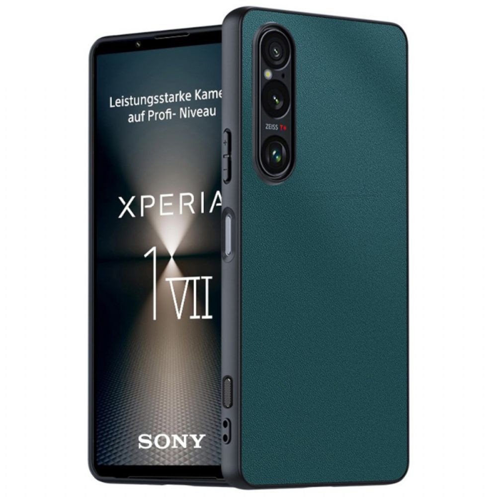Cover Hoesje Sony Xperia 1 Vii Telefoonhoesje Lederlook