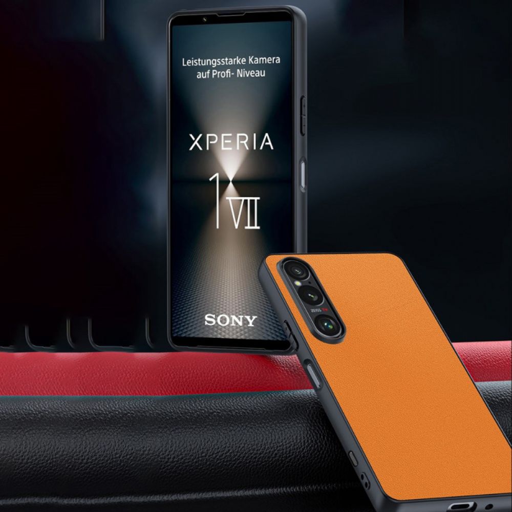 Cover Hoesje Sony Xperia 1 Vii Telefoonhoesje Lederlook