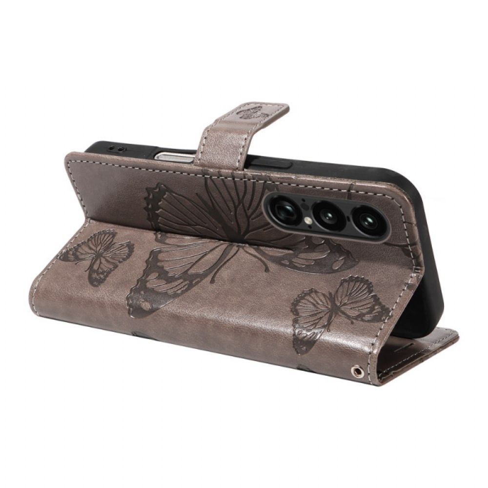 Folio-hoesje Sony Xperia 1 Vii Reuzenvlinders