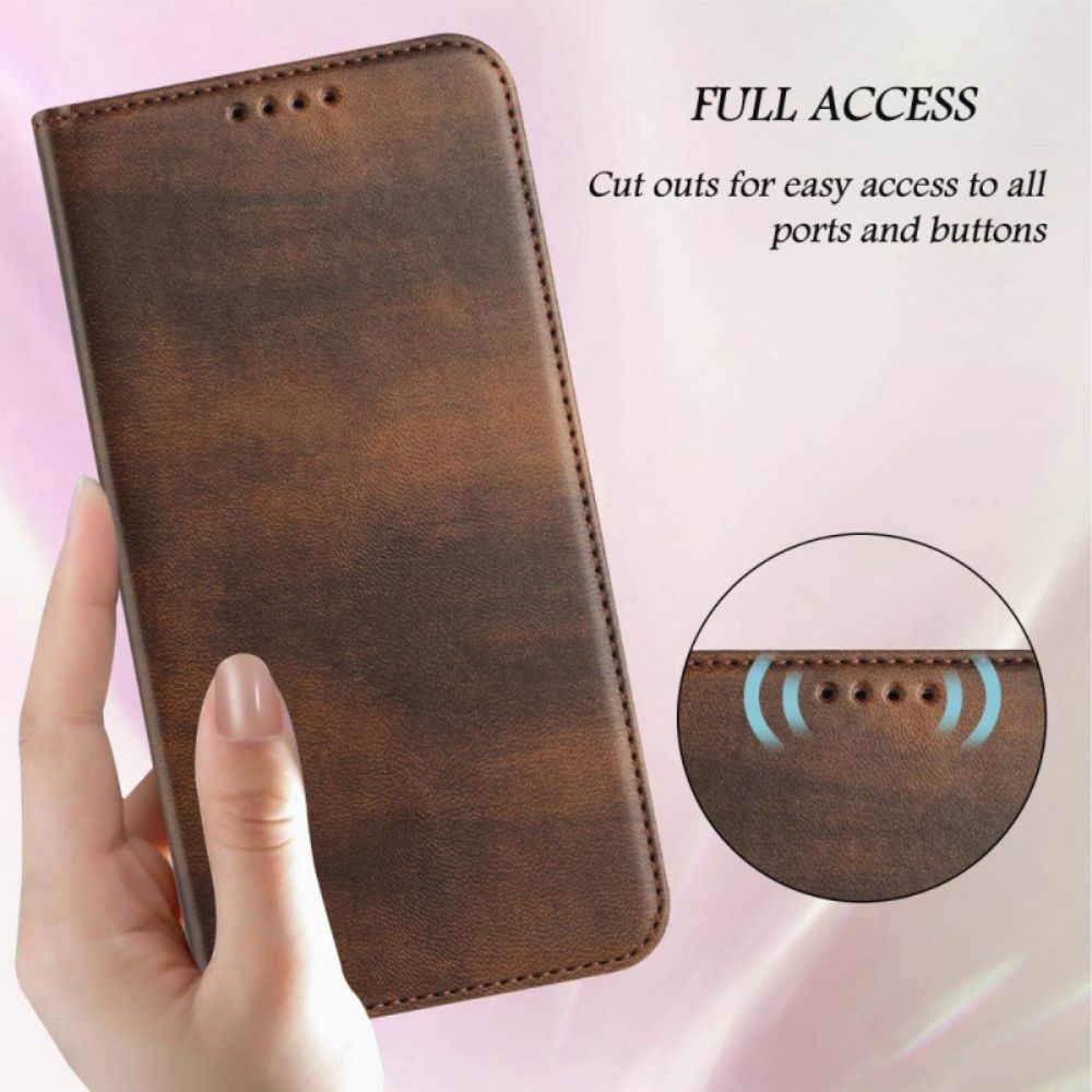Folio-hoesje Sony Xperia 1 Vii Rfid-bescherming Retro Design