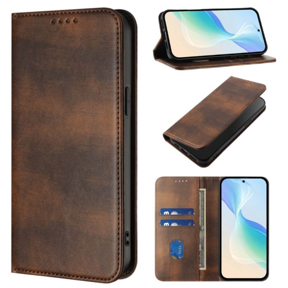 Folio-hoesje Sony Xperia 1 Vii Rfid-bescherming Retro Design