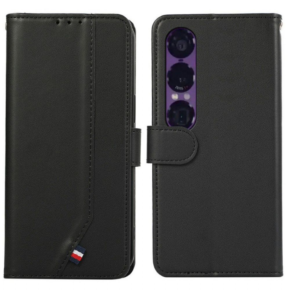 Folio-hoesje Sony Xperia 1 Vii Telefoonhoesje Rfid-bescherming