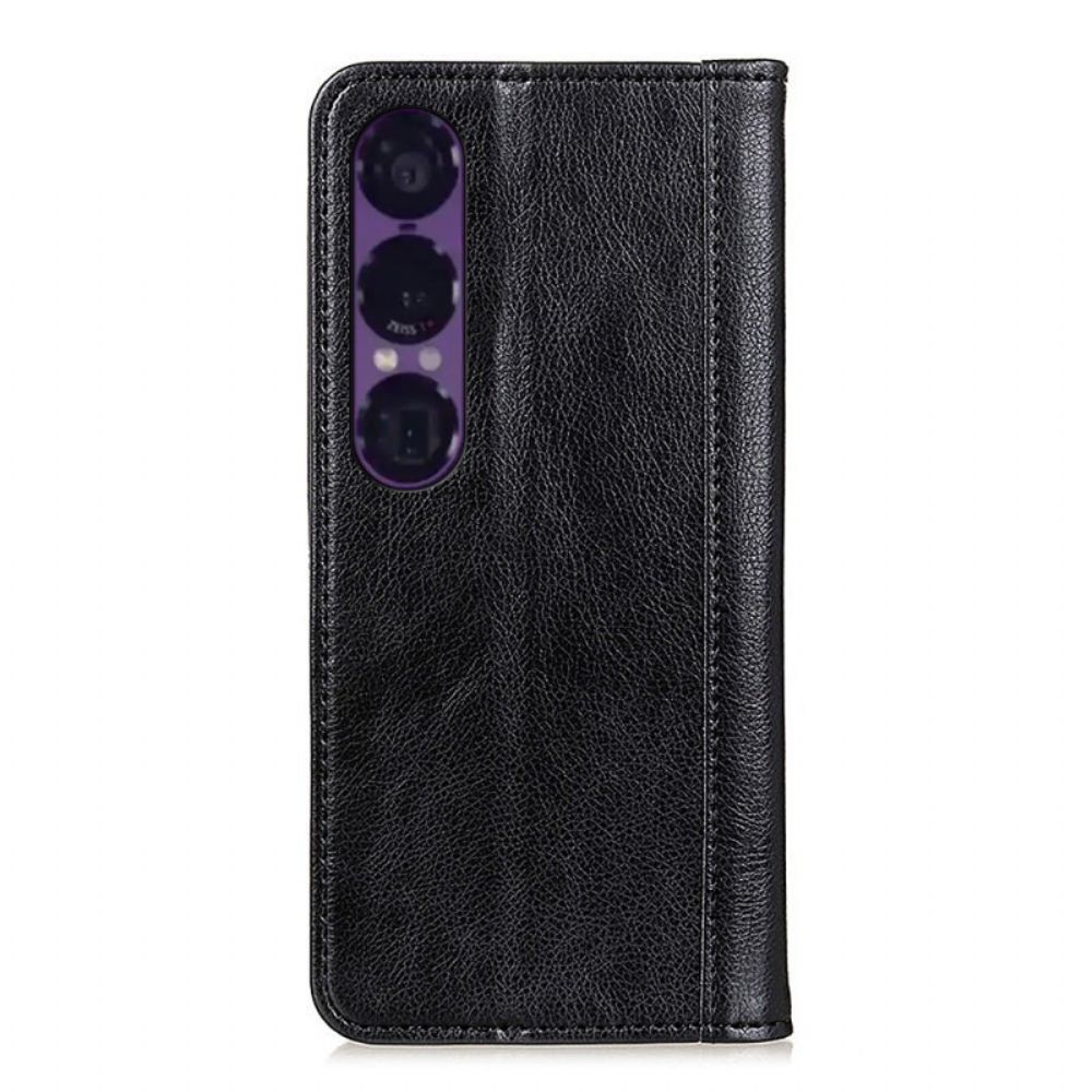 Folio-hoesje Sony Xperia 1 Vii Telefoonhoesje Splitleer
