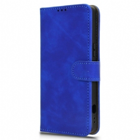 Folio-hoesje Sony Xperia 1 Vii Telefoonhoesje Suède-effect