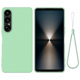Hoesje Sony Xperia 1 Vii Siliconen Met Koord