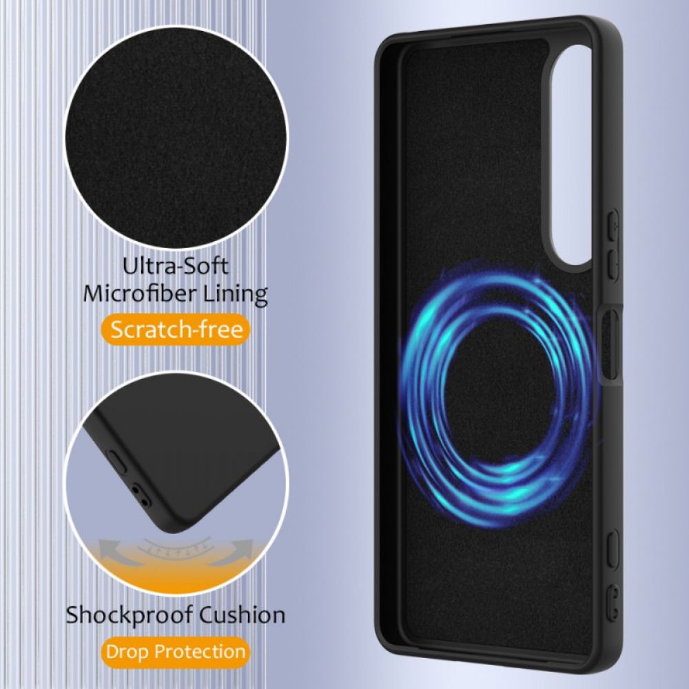 Hoesje Voor Sony Xperia 1 Vii Magsafe-compatibele Siliconen Met Koord