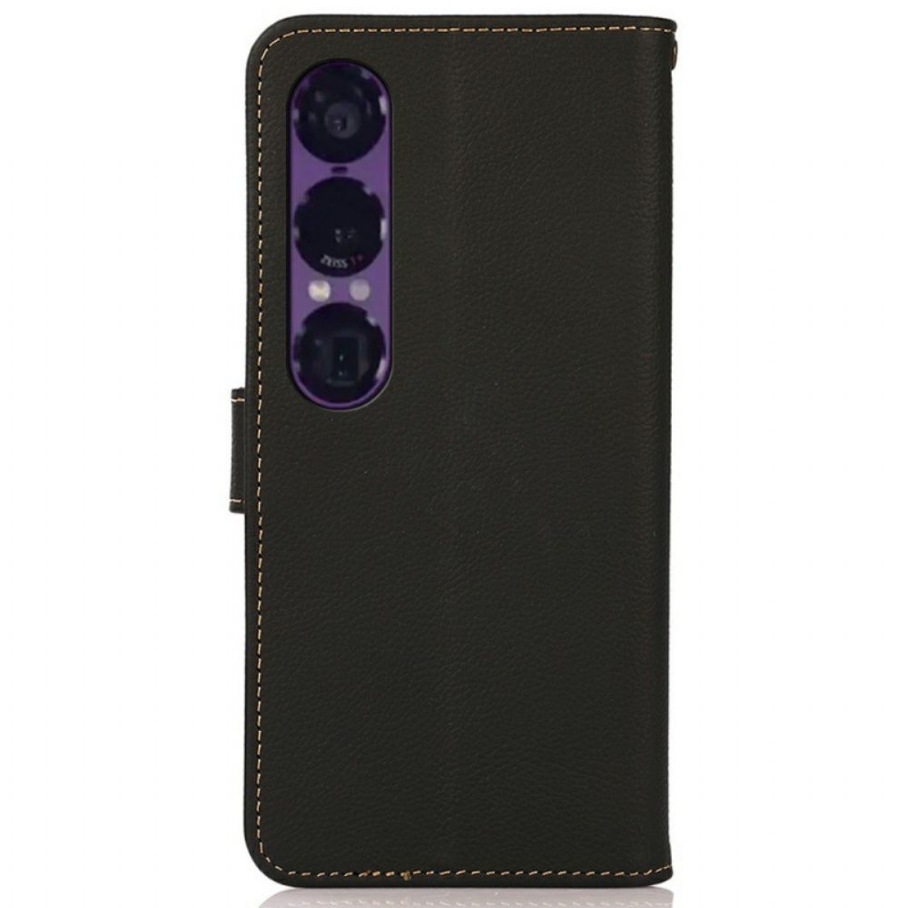 Leren Hoesje Sony Xperia 1 Vii Khazneh Bescherming Hoesje