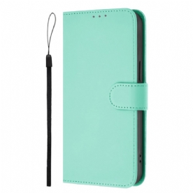 Leren Hoesje Sony Xperia 1 Vii Monochroom Bescherming Hoesje