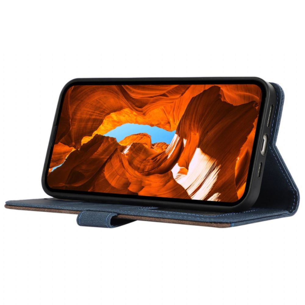 Leren Hoesje Voor Sony Xperia 1 Vii Abeel Tweekleurig