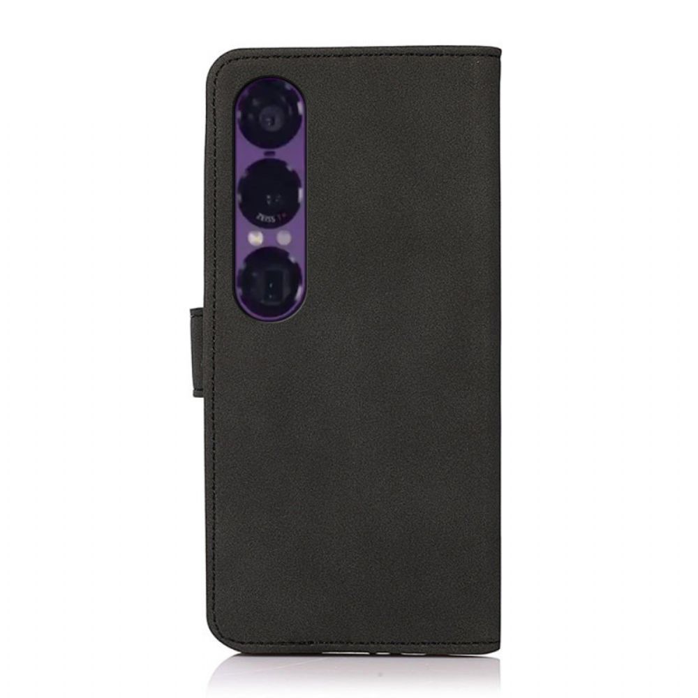 Leren Hoesje Voor Sony Xperia 1 Vii Khazneh Design