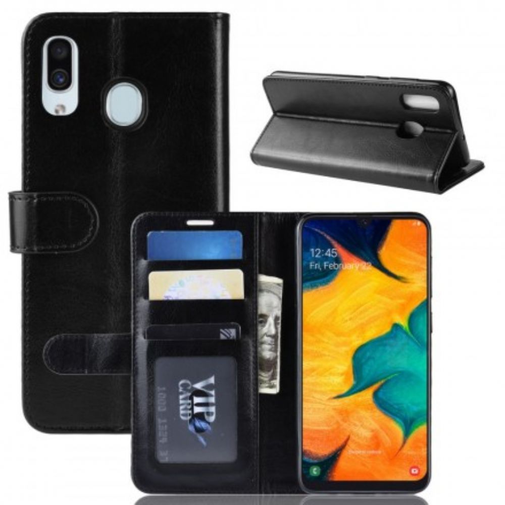 Folio-hoesje voor Samsung Galaxy A30 / A20 Ultra Kunstleer