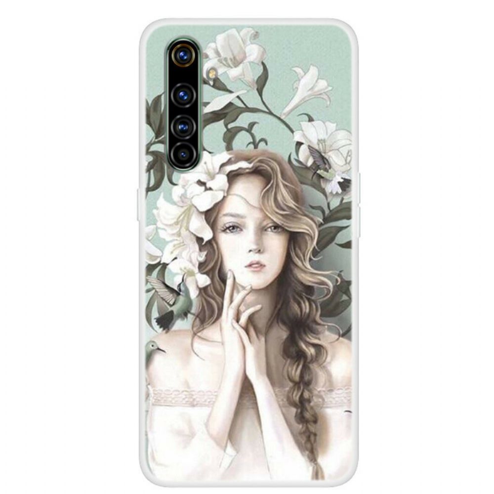 Hoesje voor Realme 6 De Bloemenvrouw