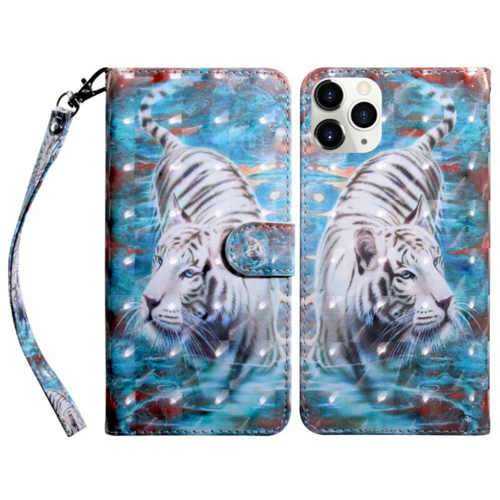 Folio-hoesje voor iPhone 13 Pro Lichtvlek Lucian De Tijger