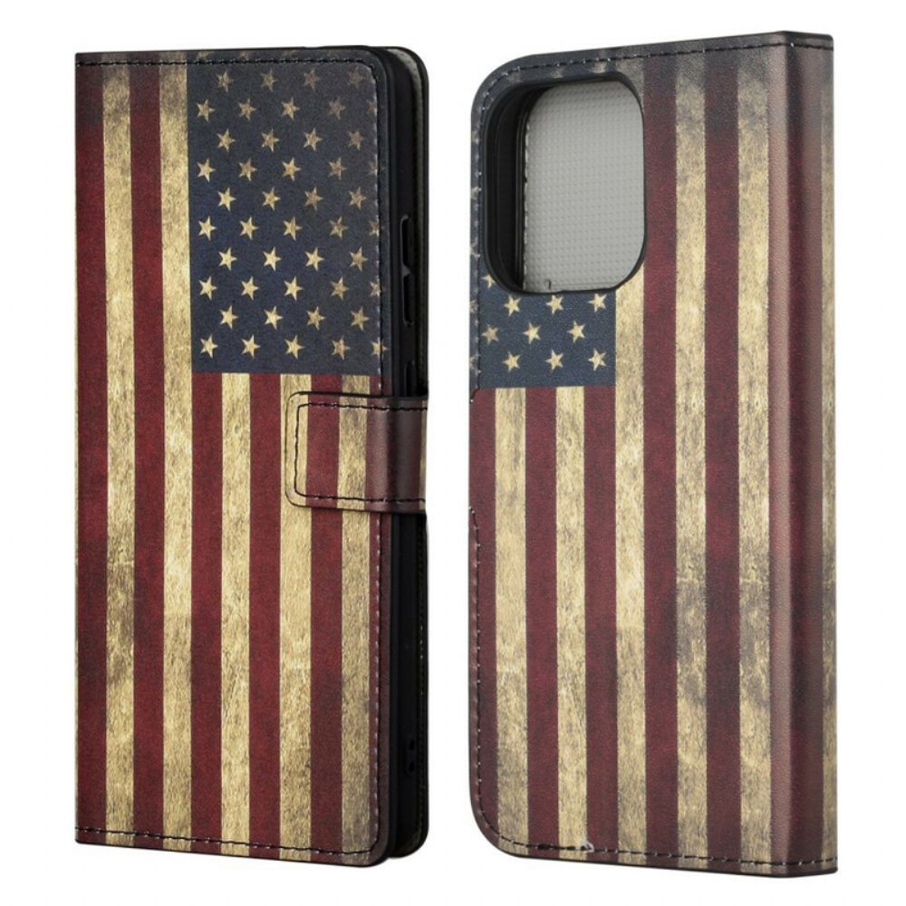 Folio-hoesje voor iPhone 13 Pro Vlag Van De Vs