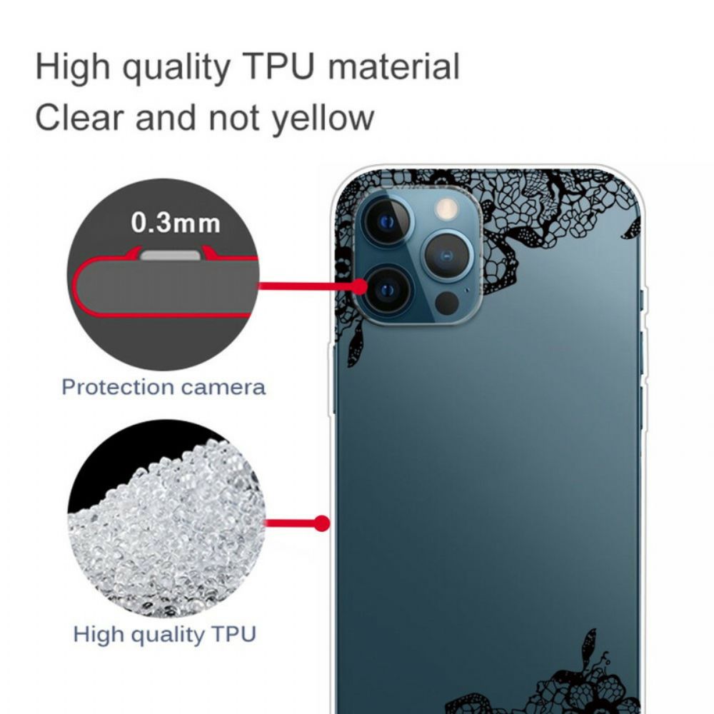 Hoesje voor iPhone 13 Pro Fijn Kant