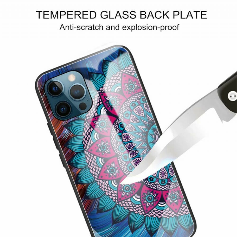 Hoesje voor iPhone 13 Pro Mandala Van Gehard Glas