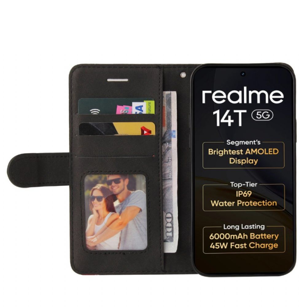 Bescherming Hoesje Realme 14 5g Tweekleurig Golvend