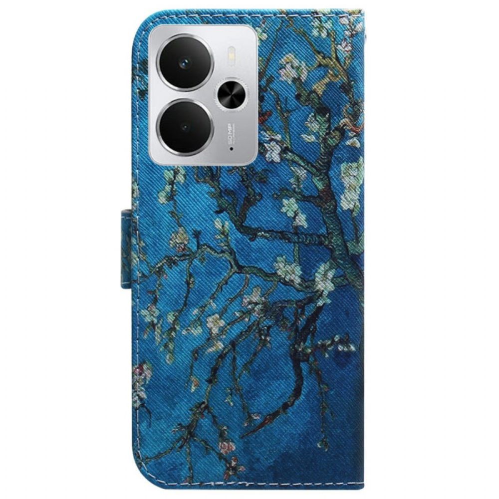 Flip Case Leren Realme 14 5g Abrikozenbloesems